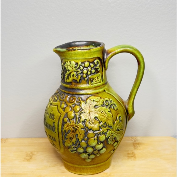 Vintage Gerz W. German Salt Glazed Measure 5” Tall Wine Jug - Picture 1 of 7